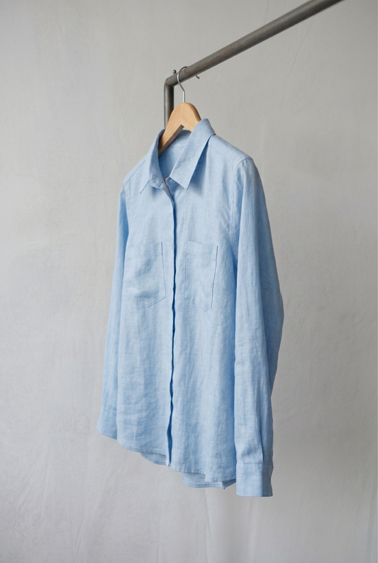 Margot Light Blue Linen Shirt